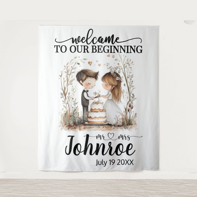 Anpassbare Hintergrund für die Heilung von Whimsik Wandteppich (Vorderseite)