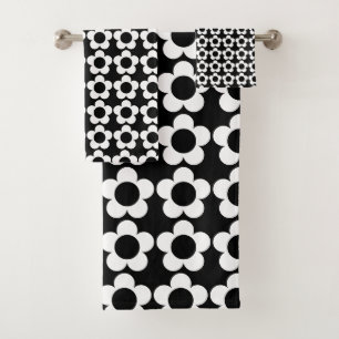 Anpassbare Hippie-Blume Badhandtuch Set