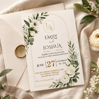 Anpassbare Hochzeitseinladungsvorlage Einladung