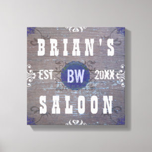 Anpassbare Home Bar Bier Saloon Leinwanddruck