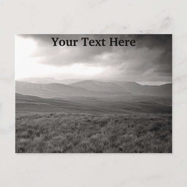 Anpassbare Hügel von Perthshire Scotland Postcard Postkarte (Vorderseite)
