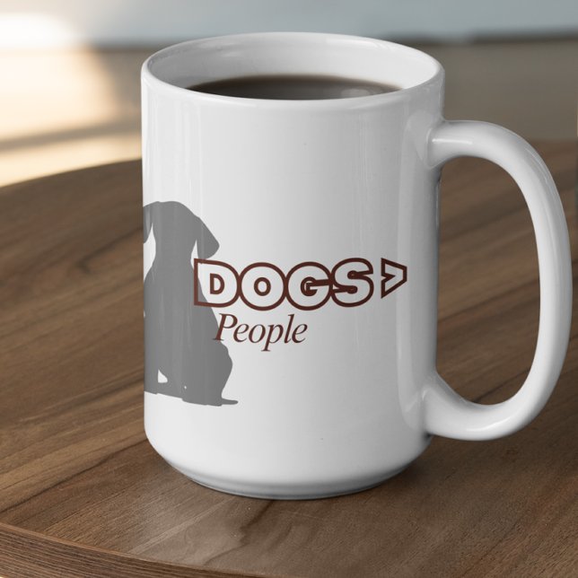 Anpassbare HUNDE > Menschen Kaffeetasse (Von Creator hochgeladen)