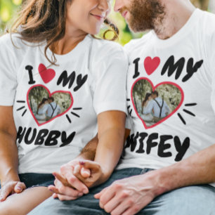 Anpassbare I-Liebe meines [Hubby/Wifey] T - Shirt