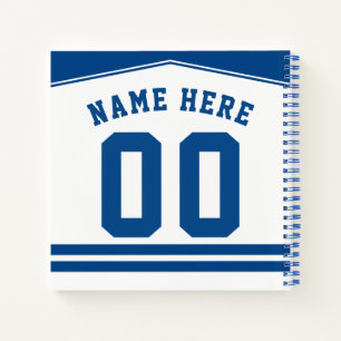 Anpassbare Ice Hockey-Jersey-Notebook Notizbuch
