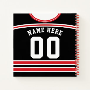 Anpassbare Ice Hockey-Jersey-Notebook Notizbuch