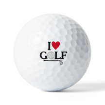 Anpassbare Ich liebe Golfbälle