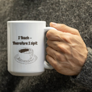 Anpassbare Ich unterrichte, deshalb trinke ich es  Kaffeetasse