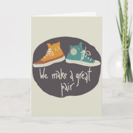 Anpassbare Initial Converse Valentinstag Card Feiertagskarte