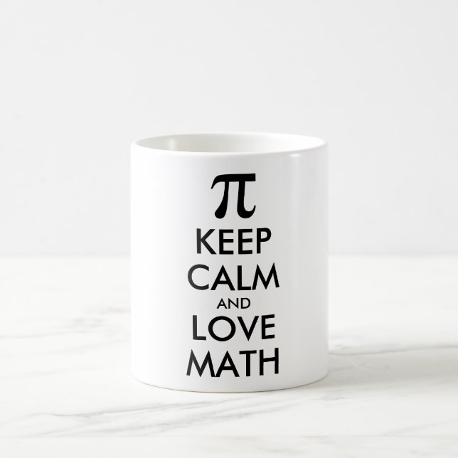 Anpassbare Internet-Meme BEHALTE CALM und LIEBE MA Kaffeetasse (Mittel)