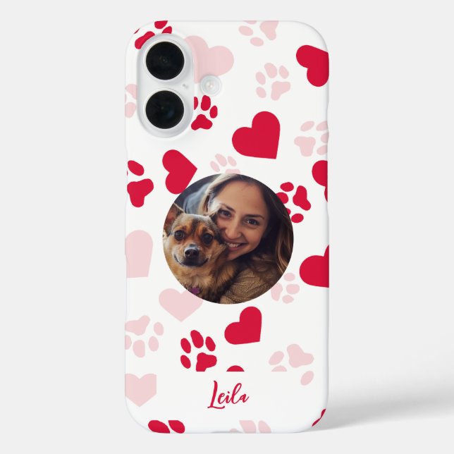 Anpassbare iPhone-Hülle mit Kat-Paw-Prints Case-Mate iPhone Hülle (Rückseite)