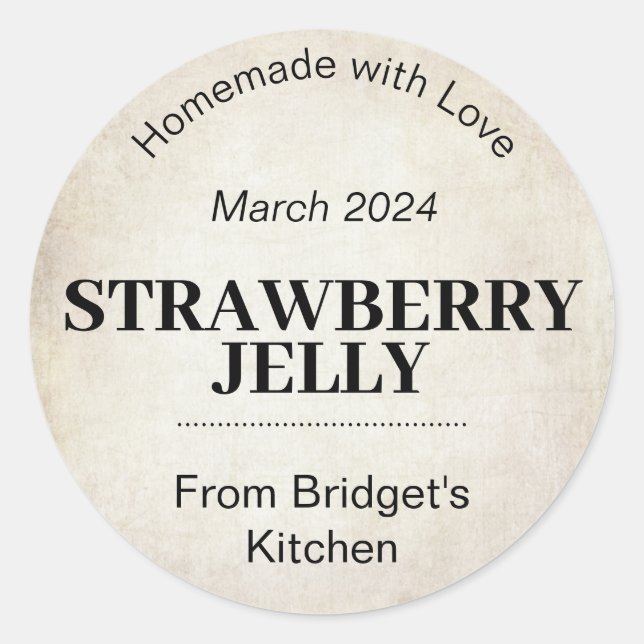 Anpassbare Jelly Label AB_01rd Runder Aufkleber (Vorderseite)