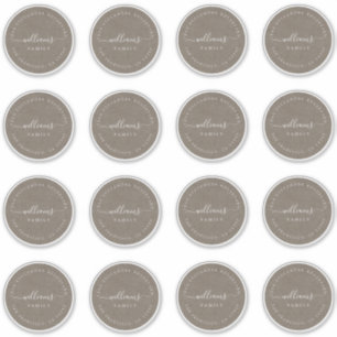 Anpassbare Kalligraphie Kraft 6,9 cm 2,72 Zoll Aufkleber