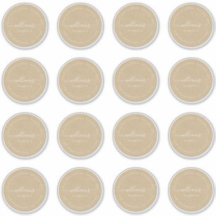 Anpassbare Kalligraphie Kraft 6,9 cm 2,72 Zoll Aufkleber