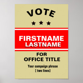 Anpassbare Kampagne Poster