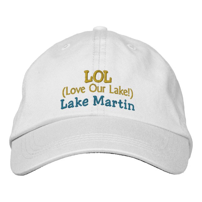 Anpassbare Kappe "LOL Liebe Unser See!" Lake Marti (Vorderseite)