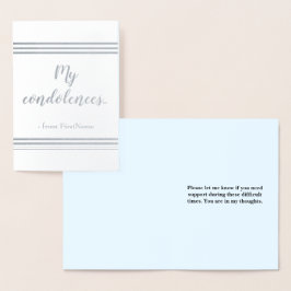 Anpassbare Karte "Mein Beileid..."