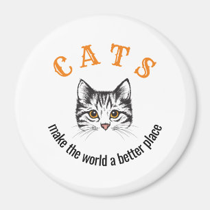 Anpassbare Katzen machen die Welt zu einem bessere Magnet