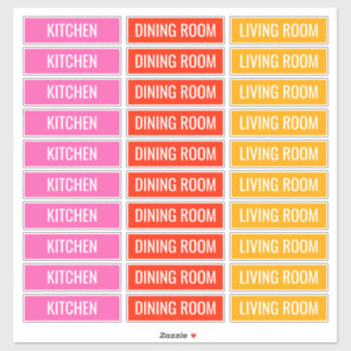 Anpassbare Kennzeichnungen für bewegliche Felder Aufkleber