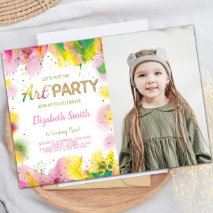 Anpassbare Kids-Party Einladungen