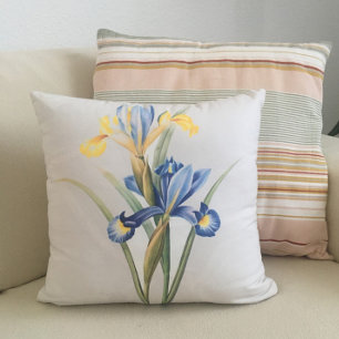 Anpassbare Kissen mit blauer und gelber Blume