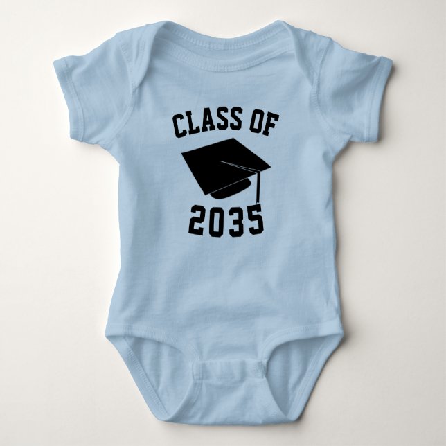Anpassbare Klasse für 2035 Baby-Shirt Baby Strampler (Vorderseite)