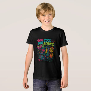Anpassbare Kleidung ZU COOL IN DIE SCHULE Tri-Blend Shirt