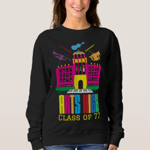Anpassbare Kunst Hochschule Kreatives Gebäude Sweatshirt