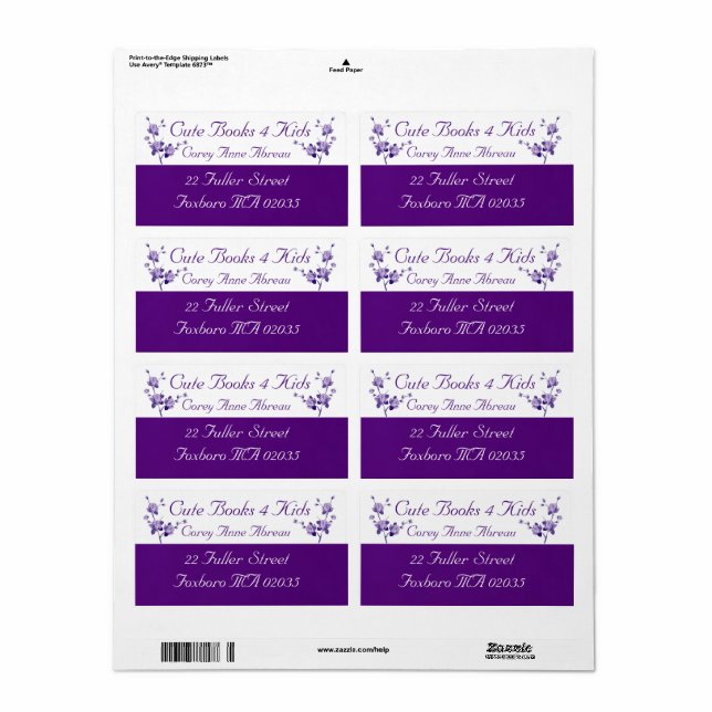 Anpassbare Labels (Vorne)