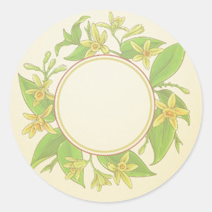 Anpassbare Labels für reinen Vanilla extrahieren Runder Aufkleber