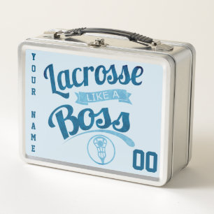 Anpassbare Lacrosse wie eine Boss-Lunch-Box Metall Brotdose