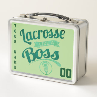 Anpassbare Lacrosse wie eine Boss-Lunch-Box Metall Brotdose