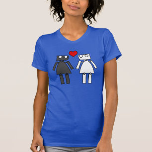 Anpassbare Lady Bots in Liebe T-Shirt