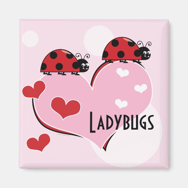 Anpassbare Ladybugs und Hörer Magnet (Vorne)