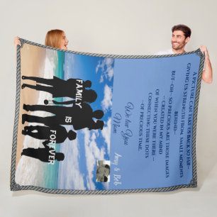 Anpassbare LargeThrow - Geschenkideen für Liebhabe Fleecedecke