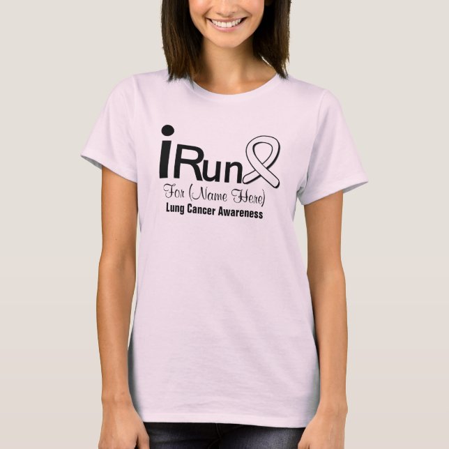 Anpassbare Lungenkrebserfahrung T-Shirt (Vorderseite)