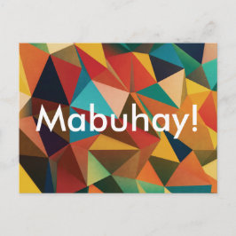 Anpassbare Mabuhay auf Fiesta Postkarte