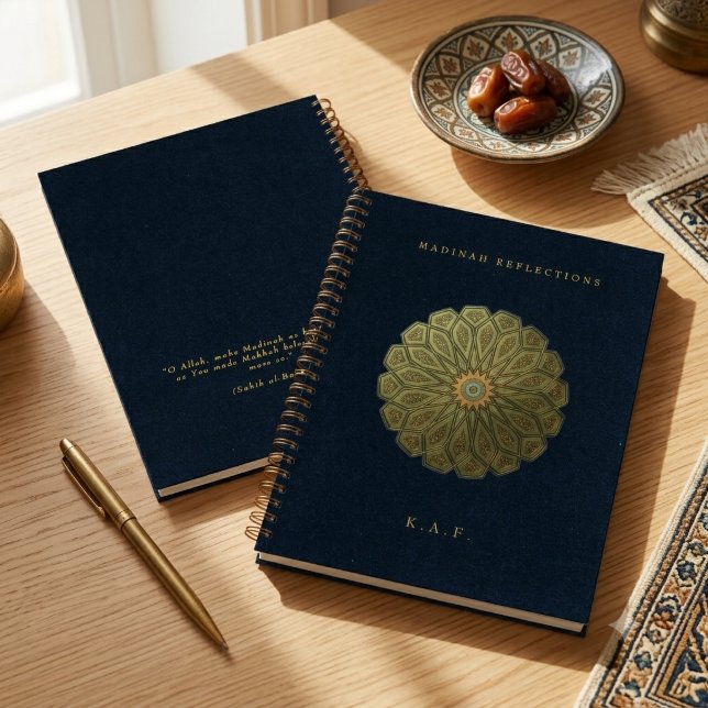 Anpassbare Madinah Reflections Islamisch Notizbuch (Von Creator hochgeladen)