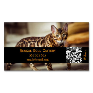 Anpassbare magnetische Visitenkarte für Katzenzuch