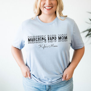 Anpassbare Mama der Marching-Band T-Shirt