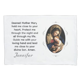 Anpassbare Maria & Christus Kind Kissenbezug
