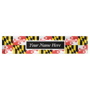 Anpassbare Maryland-Flagge Namensplakette