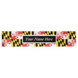 Anpassbare Maryland-Flagge Namensplakette