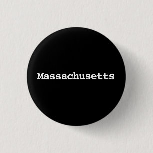 Anpassbare Massachusetts-Typografie Button