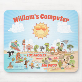 Anpassbare Maus-Pad für kalifornische Cartoon Mousepad