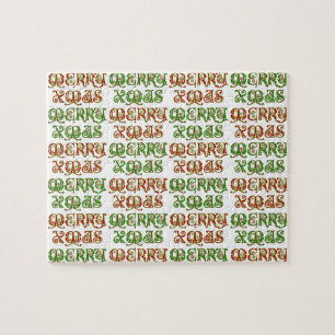 Anpassbare Merry Xmas Puzzle