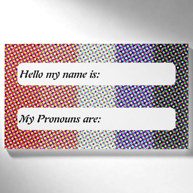 Anpassbare Mod Trippy-Cupioromantic-Prix-Flag Namenschild (Vorderseite)