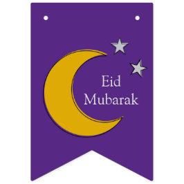 Anpassbare moderne minimalistische Eid-Girlande - Wimpelkette