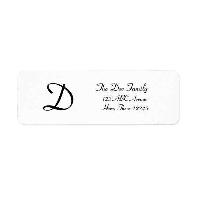 Anpassbare Monogramm (Vorne)