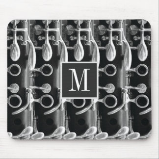 Anpassbare Monogramm-Klarinette Mousepad
