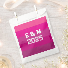 Anpassbare Monogramm und Jahre Geschenktütchen